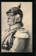 AK Bismarck Uniformiert Mit Pickelhaube Im Portrait  - Personaggi Storici