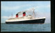 AK Passagierschiff R.M.S. Queen Elizabeth, Gesamtansicht Auf See  - Piroscafi