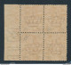 1905 REGNO - N° 79,  15 Cent Su 20 Cent Arancio ,   MNH** , QUARTINA BORDO DI F - Other & Unclassified