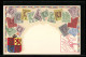 AK Briefmarken Straits Settlements, Wappen Und Landkarte  - Postzegels (afbeeldingen)