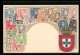 Präge-AK Briefmarken Und Wappen Von Portugal  - Briefmarken (Abbildungen)