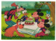 3D-AK Mickey Mouse Pustet Seine Kerzen Auf Der Geburtstagstorte Aus  - Photographie