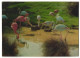 3D-AK Rosane Und Weisse Flamingos Beim Trinken  - Photographie