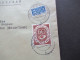 BRD 1953 Posthorn Nr.135 EF Tagesstempel Und Einschreiben Köln Schlachthof Fernbrief Nach Menden Sauerland - Briefe U. Dokumente
