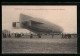 AK Luneville, Un Dirigeable Allemand, Type Zeppelin, Atterrit Sur Le Terrain De Manoeuvres  - Dirigeables