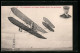 AK De Lambert Sur Biplan Wright-Ariel, Vire Au Pylone, Flugzeug  - Sonstige & Ohne Zuordnung