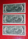 3x 1976 $2 DOLLARS USA UNITED STATES BANKNOTE UNCIRCULATED UNC/aUNC+ BILLETE ESTADOS UNIDOS*COMPRAS MULTIPLES CONSULTAR* - Federal Reserve Notes (1928-...)
