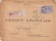 CARTA RECOMANDEE 1926  BORDEAUX - Covers & Documents