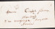 1852. FRANCE. Small Old Mourning Cover Cancelled OR + Postage 25. Arrival Cancel Reverse SIGNE DE QU.VRAIN... - JF545642 - 1801-1848: Précurseurs XIX