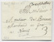 VOSGES MARQUE MANUSCRITE DE NEUCHATEAU 1751 LETTRE POUR NANCY INDICE 13 COTE 110€ SUPERBE - 1701-1800: Vorläufer XVIII