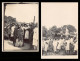 GUINÉE CONAKRY - Danseurs Acrobatiques Et Fétiche - SÉRIE DE 2 CARTES POSTALES PHOTO (Une Des 2 Cartes Est Coupée) - Französisch-Guinea