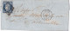 LETTRE. 17 AOUT 1851. GRILLE DE PARIS SUR N° 4. 3 BELLES MARGES ET VOISIN. POUR FONTAINEBLEAU - Autres & Non Classés