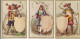 CHROMO CIBILS 1-12-1 ANCIENT COSTUMES-COAT OF ARMS "BLANCO"-3 STUKS BLANCO-NO BACK PRINTING AND COAT OF ARMS - Sonstige & Ohne Zuordnung