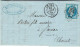 YT N° 29 Empire Dentelé 20c Bleu Sur LAC De LE GUA à JARNAC 17-1-1868 - 1863-1870 Napoléon III. Laure