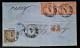 Norddeutscher Postbezirk 1868, Auslandbrief KÖLN Nach PARIS, Stoffmuster, Mischfrankatur - Covers & Documents