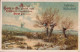 H1889 - Litho Spruchkarte Krippe Weihnachtskrippe - Glückwunschkarte Weihnachten Winterlandschaft - Sonstige & Ohne Zuordnung