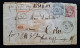 Norddeutscher Postbezirk 1869, Umschlag "PD" AHRWEILER Nach KÖLN Mi U1 Ohne Überdruck Leitzettel - Cartas & Documentos
