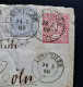 Norddeutscher Postbezirk 1869, Umschlag "PD" AHRWEILER Nach KÖLN Mi U1 Ohne Überdruck Leitzettel - Storia Postale