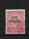 BARBADOS 1947 1d On 2d  PERF 14 UNLISTED  "BROKEN 'O' " VARIETY FINE USED - Barbados (...-1966)