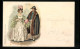 AK Paar In Eleganter Mode Aus Dem Jahr 1825  - Mode