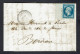 YT N°14 Empire 20c Bleu BORD DE FEUILLE Sur LAC De LABOUHEYRE 28-3-1862 - Signée Calves - 1853-1860 Napoleon III