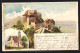 Lithographie Rechberg / Schwäb. Gmünd, Blick Zur Ruine, Kirche  - Schwäbisch Gmünd