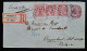 Württemberg 1889, Einschreibe Umschlag Stuttgart Nach Antwerpen, Zusatzfrankatu - Storia Postale