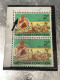 VIET NAM SOUTH STAMPS (ERROR Printed Deviate  1973-2 Dong)2 STAMPS Vyre Rare - Vietnam