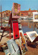 SAINT TROPEZ  Boutiques Et Terrasses Le Le Coin Des Artistes Sur Le Port  34 (scan Recto Verso)MF2794TER - Saint-Tropez