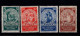 Deutsches Reich 351 - 354 Nothilfe Rosenwunder MLH * Mint Falz - Unused Stamps
