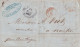 LETTRE. REUNION. 18 NOV 1857. PD. SUEZ. H.LECOULTRE & L.GAMIN. ST DENIS. PAR BOIS ROUGE. COLONIES FRA. NANTES - Covers & Documents