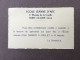 Carte De Visite / Ecole Jeanne D'Arc / Saint Claude / Jura / 39 - Visiting Cards
