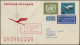 Luftpost Lufthansa Wiederaufnahme Inland, Düsseldorf/ Stuttgart 31.10.1955 - Premiers Vols
