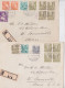 Kerns Obwalden Lettre Reocmmandée Timbre Pour Somerville Boston Usa Einschreiben Brief Briefmarke Lot De 2 Lettres 1937 - Briefe U. Dokumente