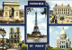 SCENES FROM AROUND PARIS,  FRANCE. UNUSED POSTCARD Ms7 - Panoramic Views