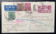 "CHITARI BAZAR CAMBAY 1933" India 6a Air Mail Postal Stationery Envelope Registered>Christian Literature GB (Gujarat - 1911-35 Roi Georges V