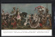 AK Landshut, Offizielle Festpostkarte Landshuter Hochzeit 1475, Einzug Herzog Georgs Des Reichen, Fürstengruppe  - Landshut