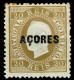 Açores, 1871, # 18c Dent. 12 3/4, Sob. B, MH - Azoren