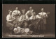 AK Russisch-Ukrainisches Original-Balalaika-Orchester In Trachten Mit Zupfinstrumenten  - Musica E Musicisti