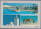 Djerba, Jerba Robinson Club, Multivues, Piscine, Minaret, Dromadaires Au Bord De L'eau, Avec Timbre Non Oblitéré - Tunisie