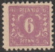 SBZ- Mecklenburg-Vorpommern: 1945, Plattenfehler: Mi. Nr. 10 VIII, Freimarke: 6 Pfg. Wertziffer.  */MH - Gebraucht