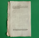 D-FR Révolution 1792 RAPPORT Au Nom Du Comité Des Secours Publics Sur Le Mode De Répartition.... - Documents Historiques