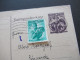 Österreich 1950 Auslands Postkarte Ganzsache P 332 Mit Zusatzfrankatur Und Zensurstempel Oesterreichische Zensurstelle Z - Postcards