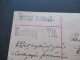 CSSR 1919 Hradschin Ganzsache Mit Stempel K2 Kralupy Nad Vltavou - Lettres & Documents