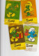 PEYO. LES SCHTROUMPFS. 11 AUTOCOLLANTS PUB GAUFRETTES SUZY. Années 70. Collection ! - Stickers