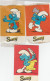 PEYO. LES SCHTROUMPFS. 11 AUTOCOLLANTS PUB GAUFRETTES SUZY. Années 70. Collection ! - Stickers