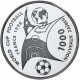 Zaïre, 1000 Zaïres, World Cup France 1998, 1997, BE, Argent, FDC - Zaire (1971 -97)