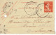 138 CL1 Semeuse Camée 10 C. Rouge Ambulant Saint Omer - Letter Cards