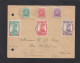 LETTRE D'ANVERS AVEC COB NOS 126/128 ET 129/131. - 1914-1915 Red Cross