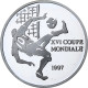 République Du Congo, 1000 Francs, World Cup France 1998, 1997, BE, Argent, FDC - Congo (Repubblica 1960)